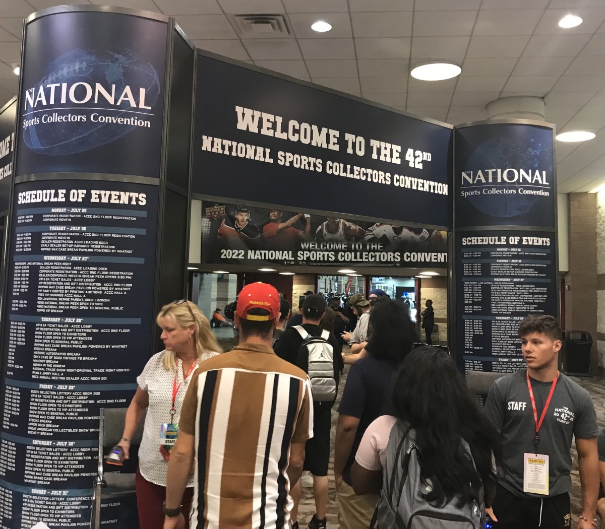 The entrance to the National Sports Collectors Convention in Atlantic City.