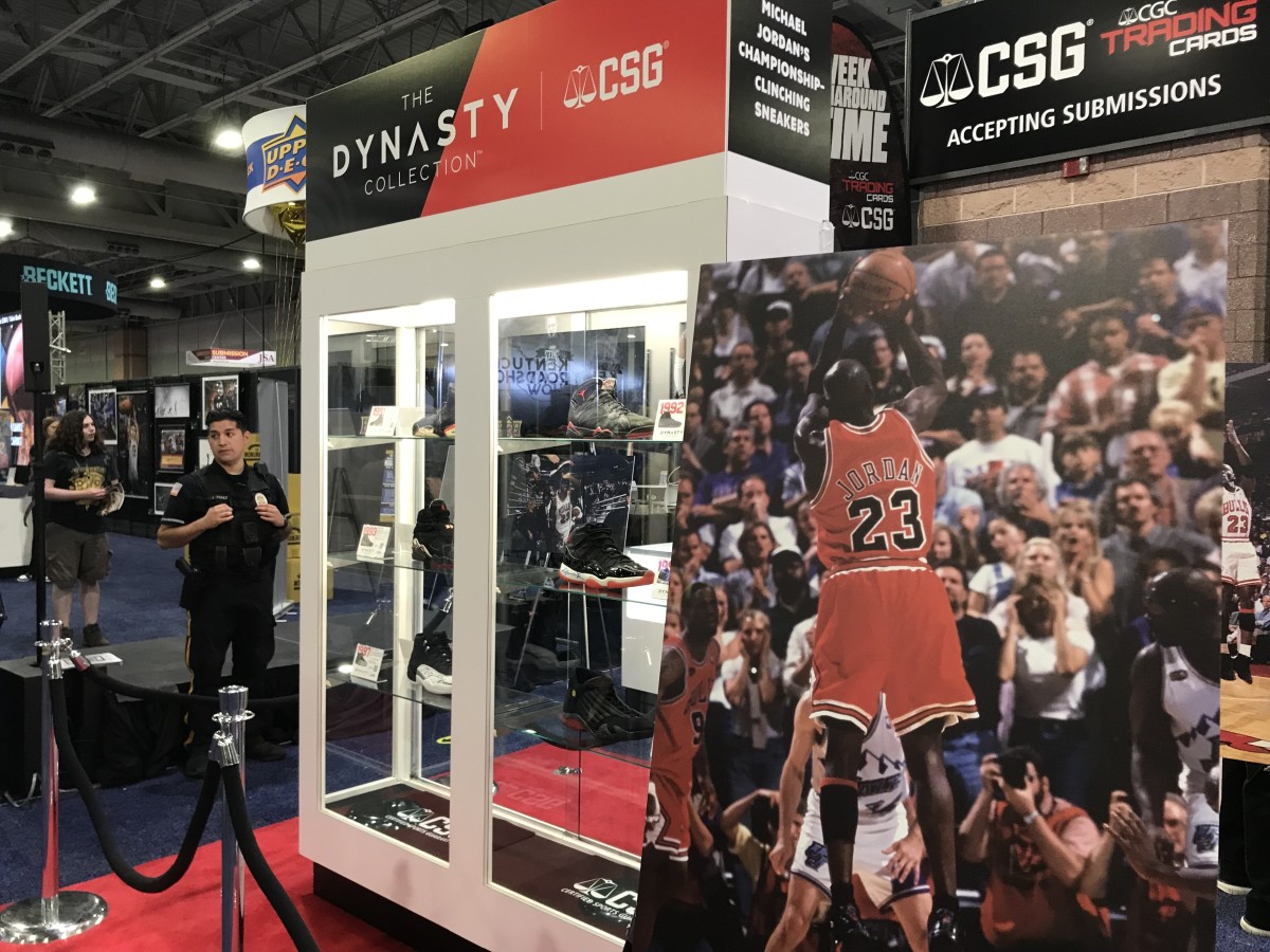 The Michael Jordan Dynasty Collection attracted a big crowd at The National.