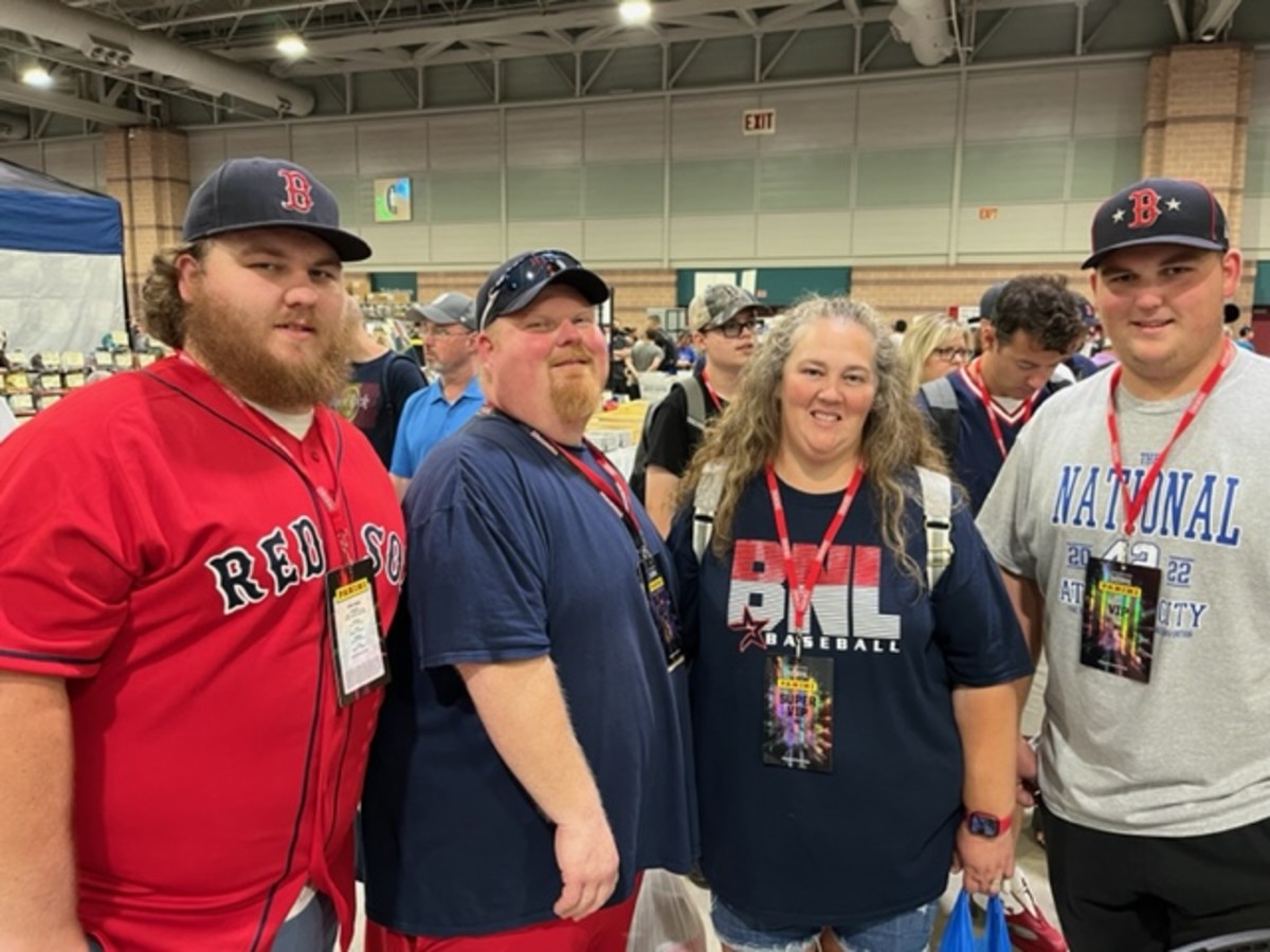 The Stiles family traveled from Indiana to Atlantic City to meet and get autographs from new Hall of Famer and Red Sox legend David Ortiz.
