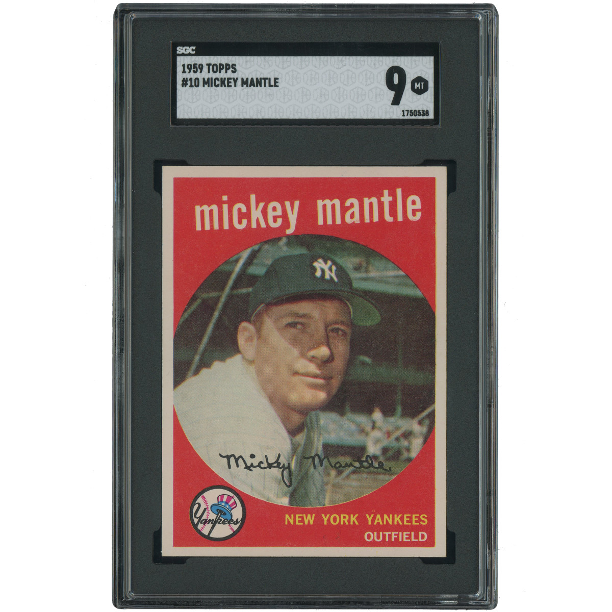 1959 Topps Mickey Mantle card.