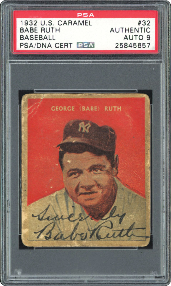 1932 U.S. Caramel Babe Ruth card.