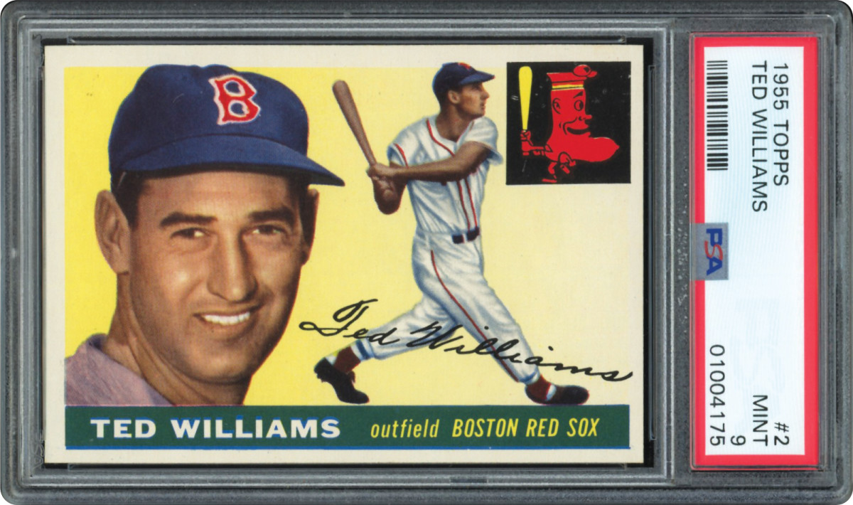 1955 Topps Ted Williams card.