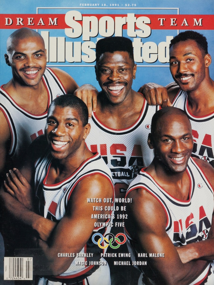 Feb. 18, 1991 Sports Illustrated cover featuring the Dream 1992 Dream Team.