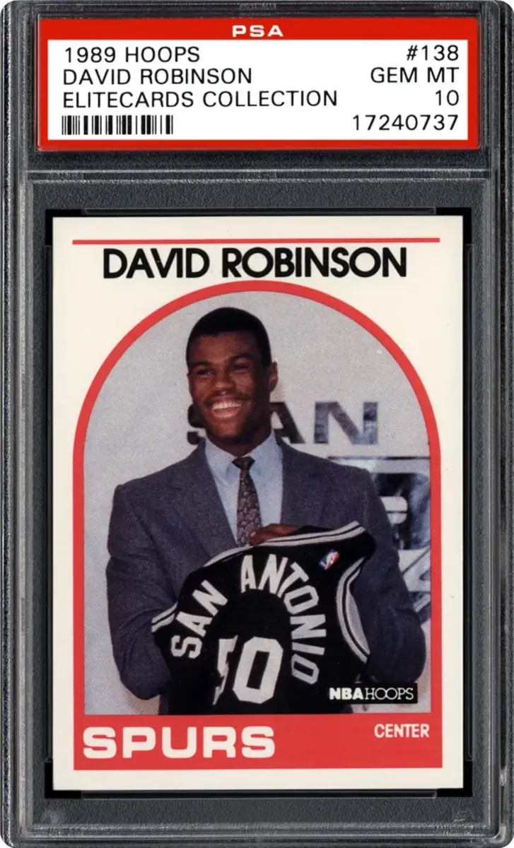 1989 Hoops David Robinson rookie card.