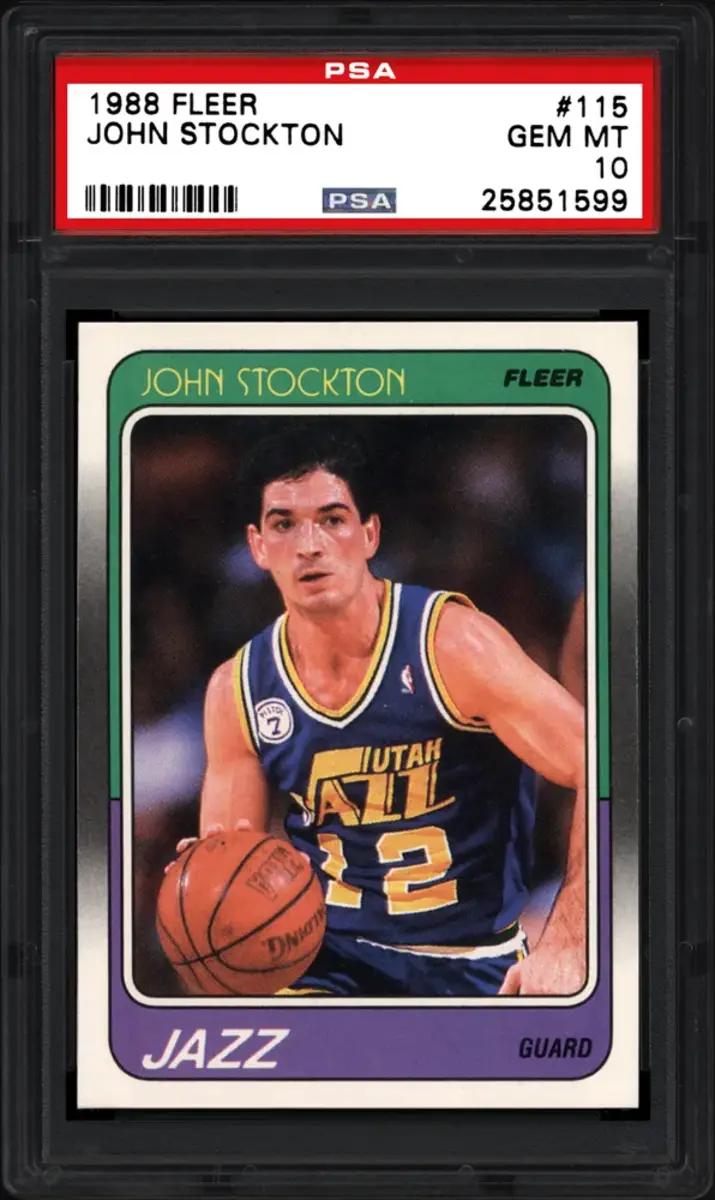1988-89 Fleer John Stockton rookie card.