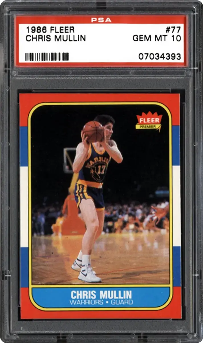 1986-87 Fleer Chris Mullin rookie card.