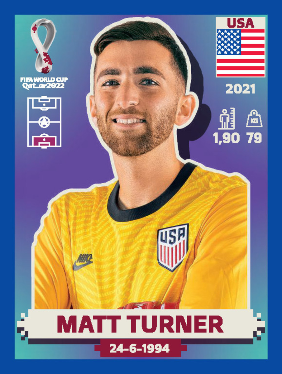 Matt sale Turner Purple Parallel sticker- Fifa 2022 World Cup album