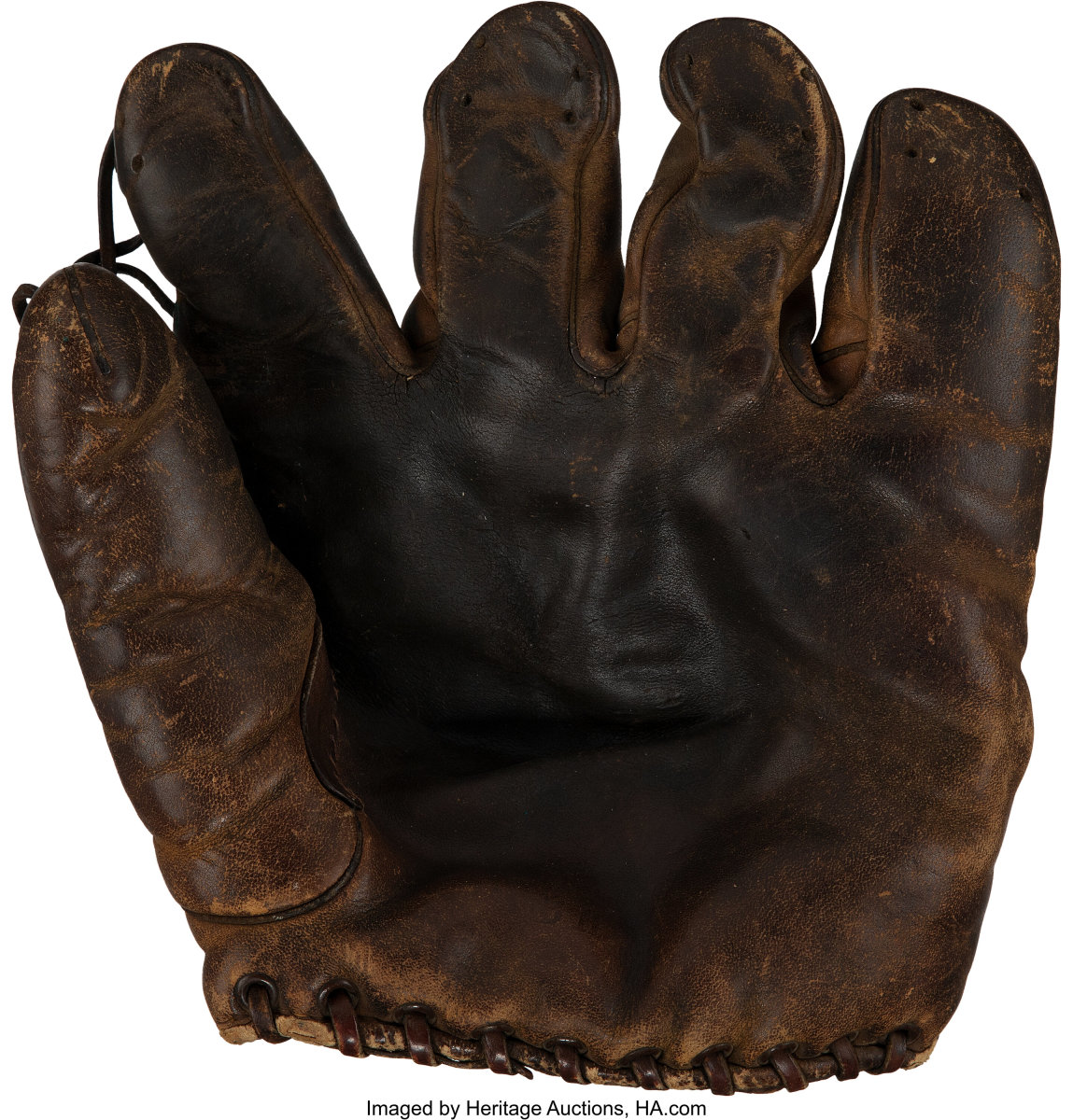 Ted Williams game-used glove from the early days of his career in Boston.