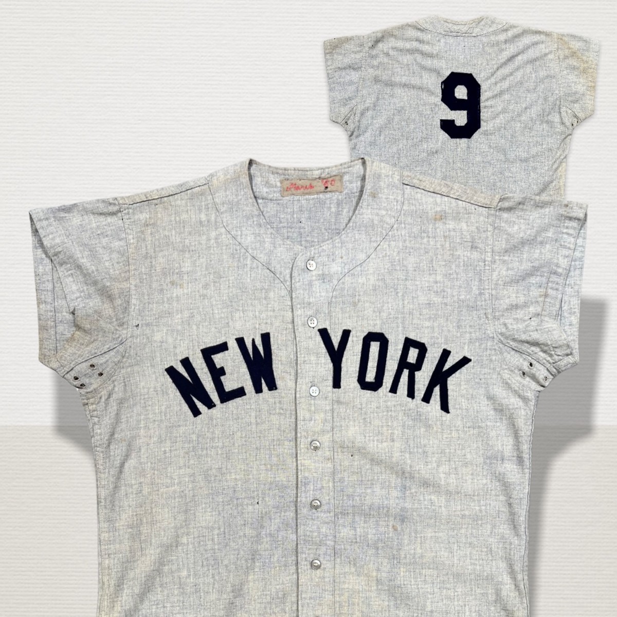 Roger Maris game-worn jersey from the 1960 World Series and the 1961 season when Maris hit a record 61 home runs.