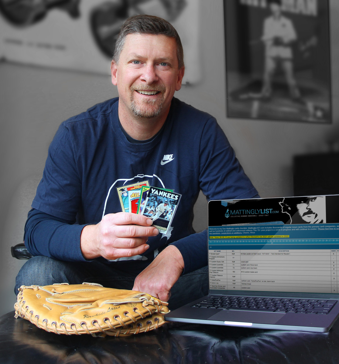 Longtime Don Mattingly collector Vince Ewert created an online Mattingly checklist that has become popular among other supercollectors.