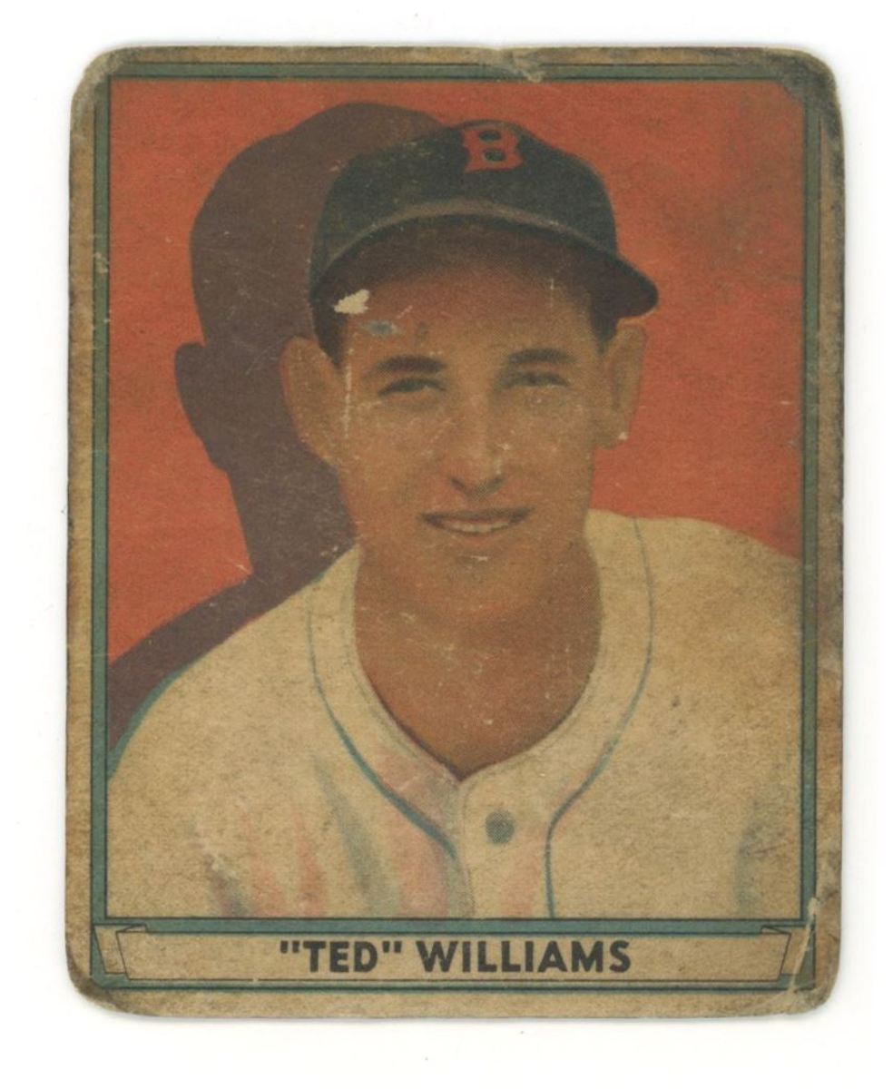 1941 Play Ball Ted Williams card up for bid at JG Limited.