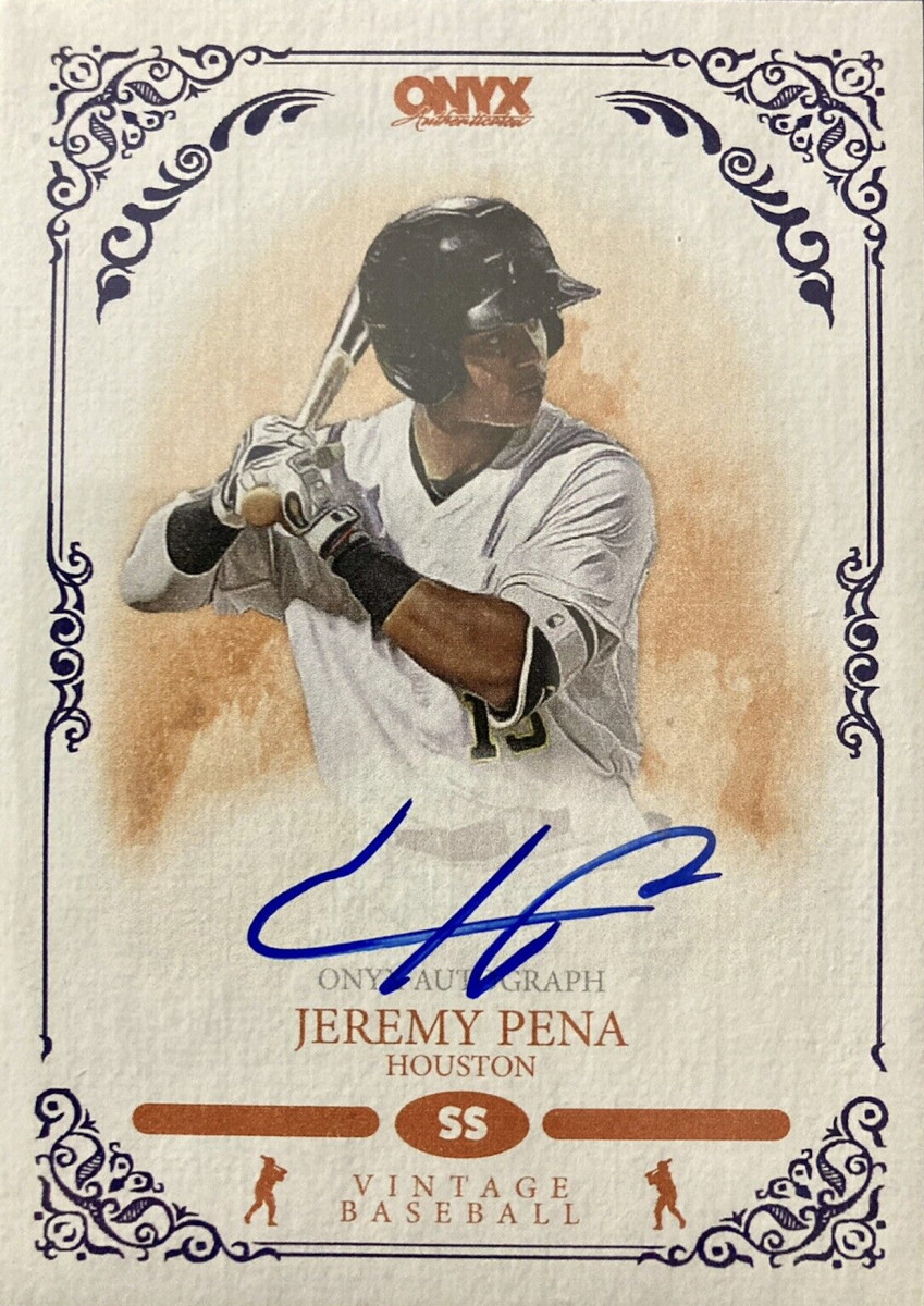 Onyx Vintage Baseball Jeremy Pena card.