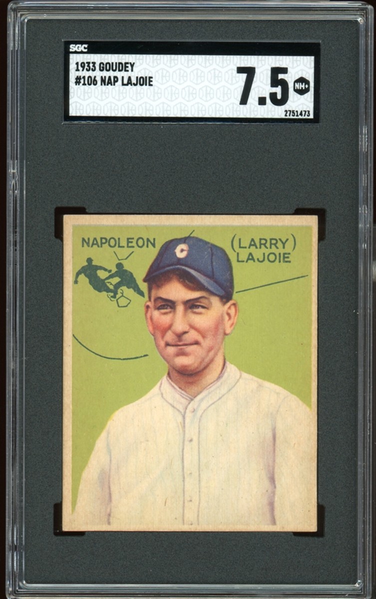 1933 Goudey Nap Lajoie card.