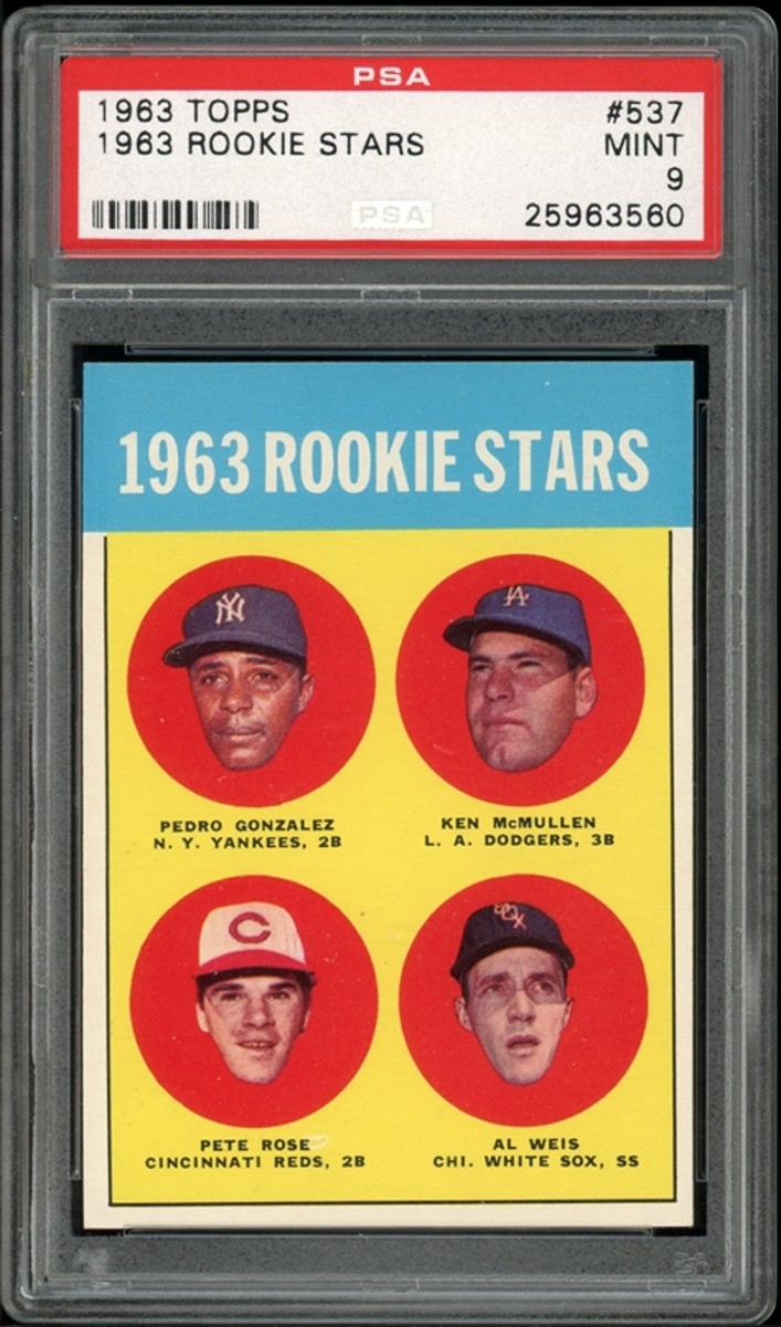 1963 Topps Rookie Stars Pete Rose card.