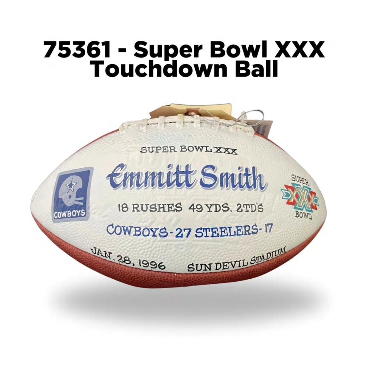 Emmitt Smith celebrates 1993 Super Bowl victory, MVP with special Notable  Live auction - Sports Collectors Digest