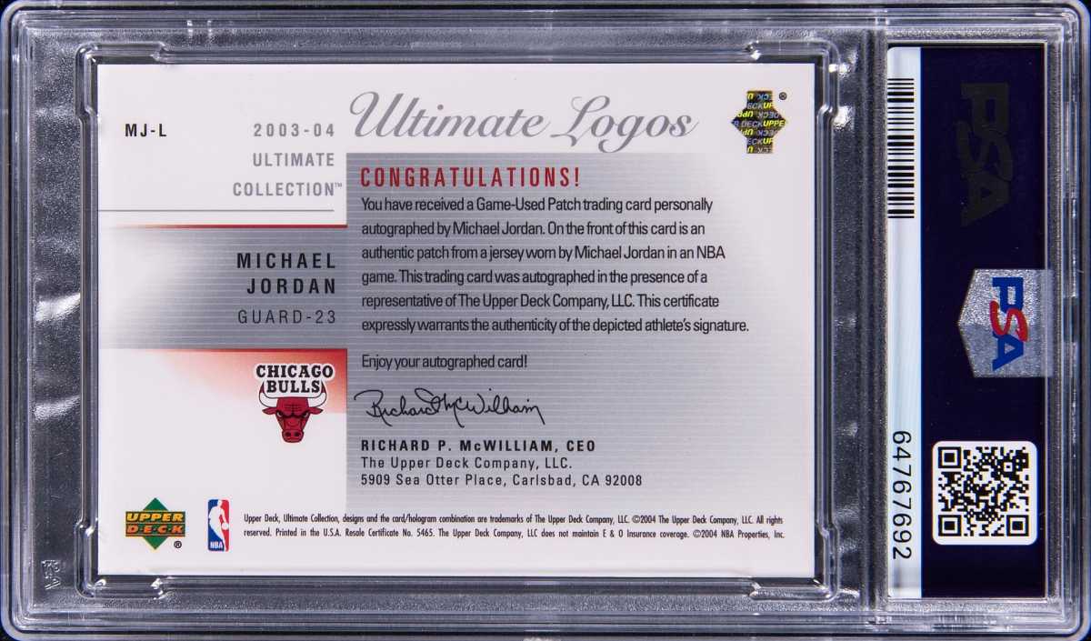 Michael Jordan 1/1 Logoman card expected to set records in Goldin ...