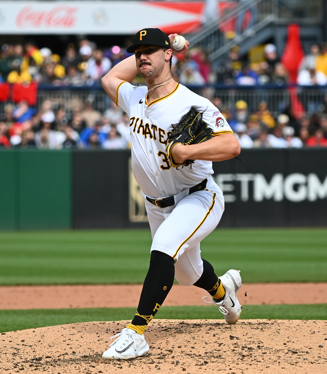 MLB rookie Paul Skenes means business on mound, in sports collectibles ...