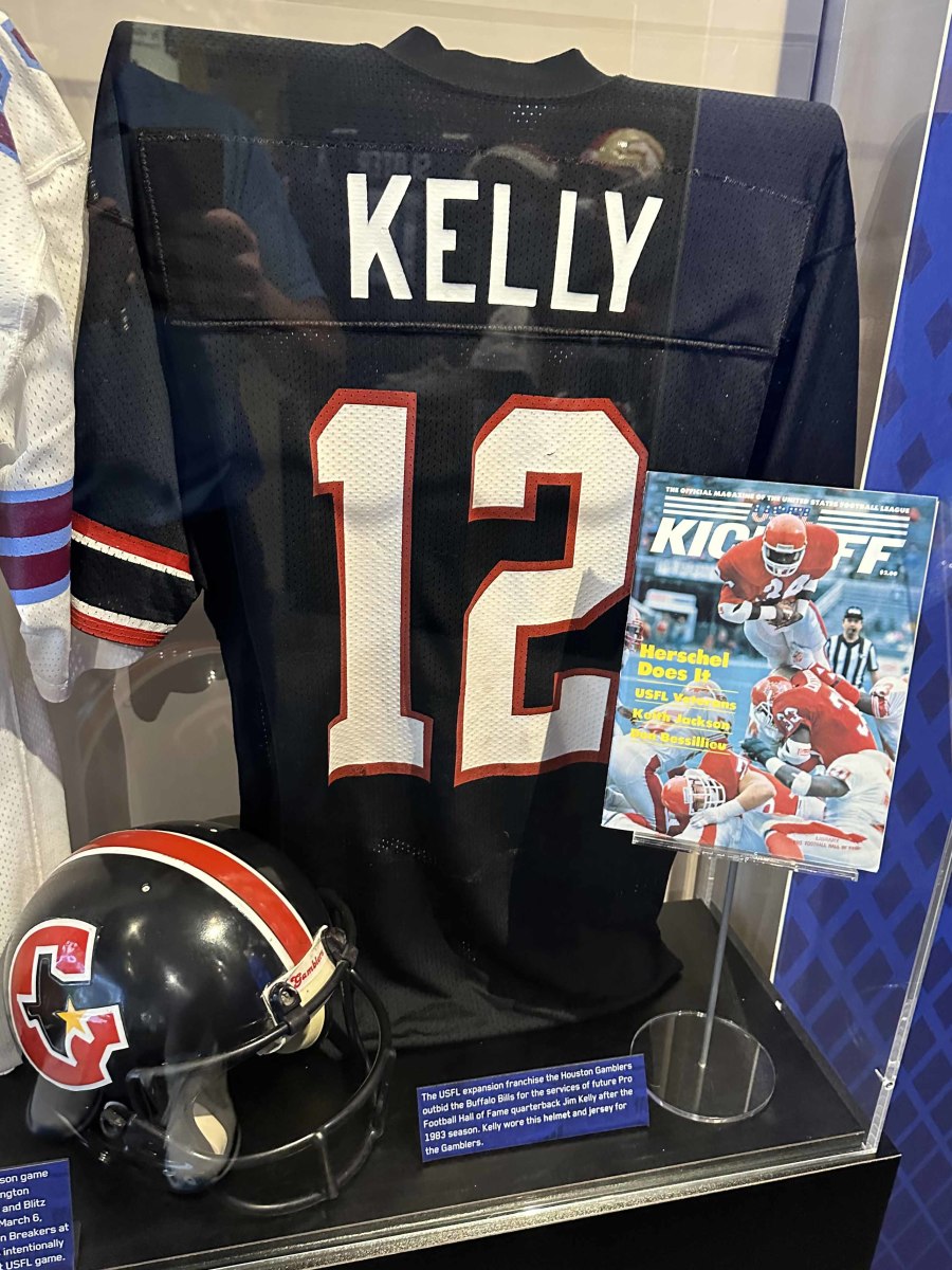 Jim Kelly Buffalo Bills Impact Jersey Frame