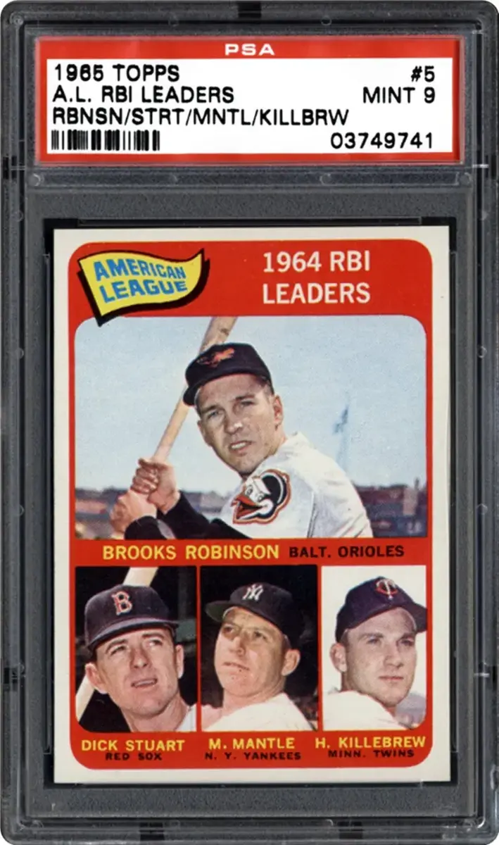 1967 A.L. HR Leaders A.L. RBI Leaders and Twin Terrors Topps 