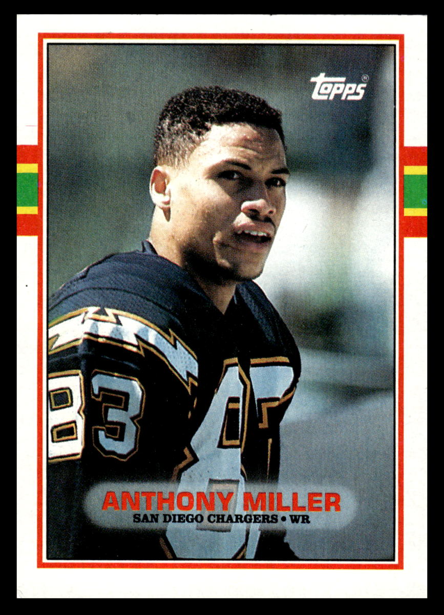 Anthony Miller Autographed 1989 Pro Set Rookie Card #363 San Diego