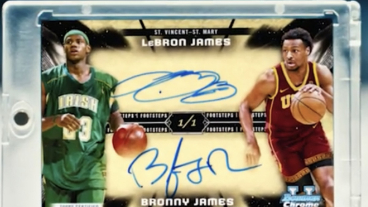 LeBron and Bronny James card: Fanatics price for Bowman U Chrome