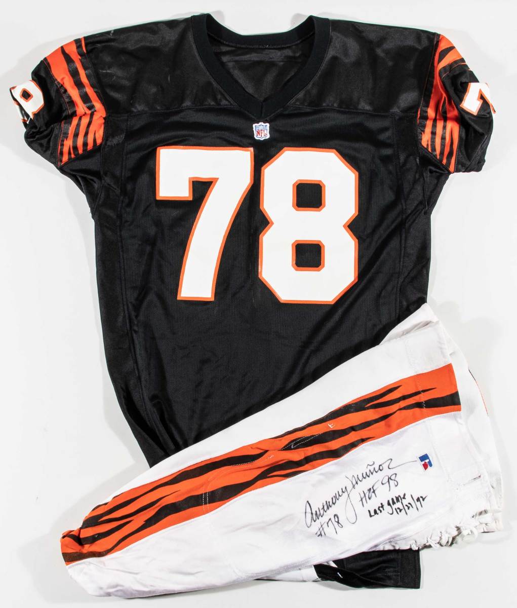 Anthony Muñoz Game-Used and Signed Cincinnati Bengals Football