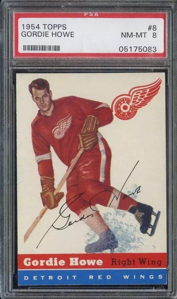 1954 Topps Gordie Howe card. 