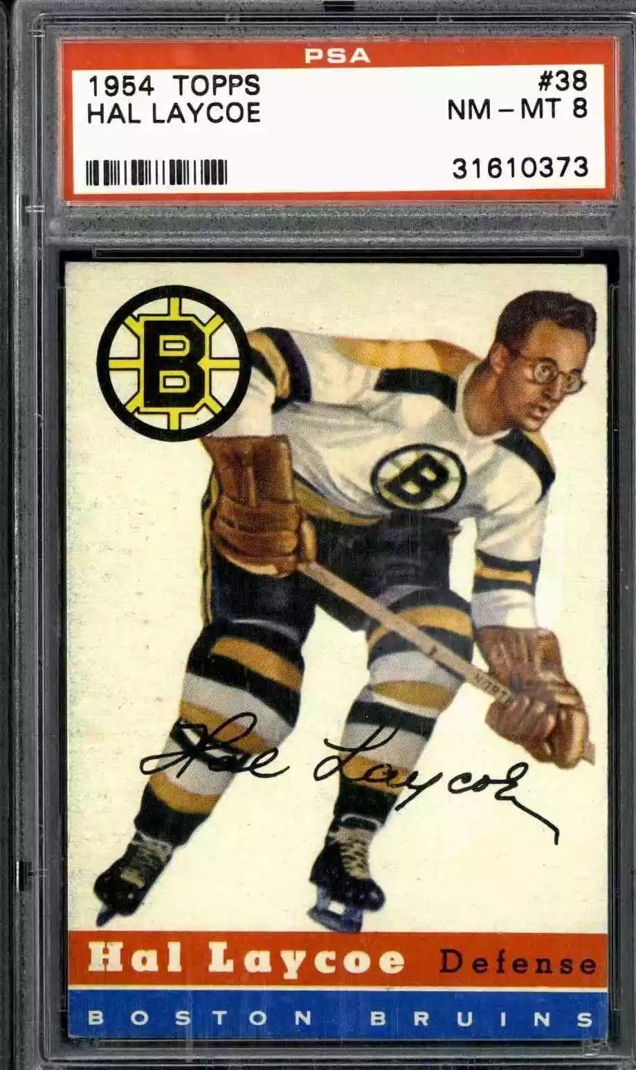 1954 Topps Hal Laycoe card. 