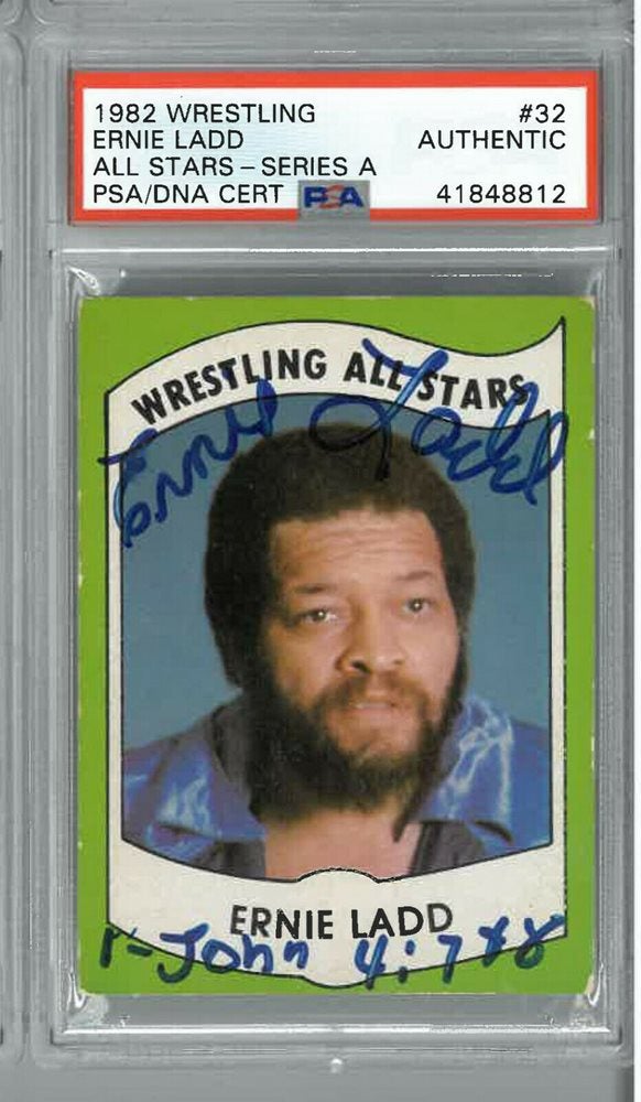 1982 Wrestling All Stars Series A Ernie Ladd card. 