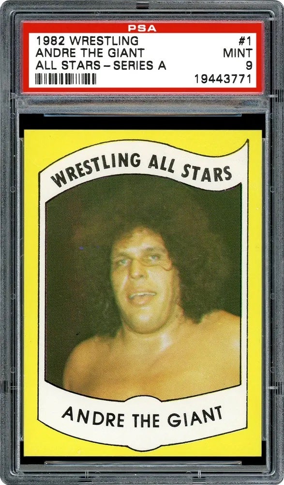 1982 Wrestling All Stars Series A Andre The Giant card. 