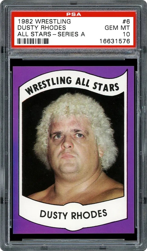 1982 Wrestling All Stars Series A Dusty Rhodes card. 