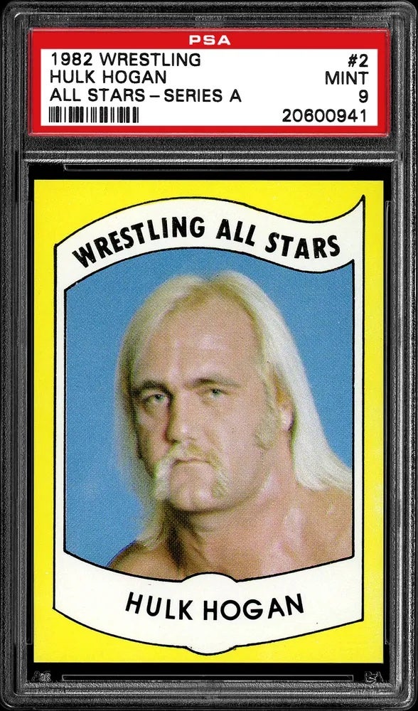 1982 Wrestling All Stars Hulk Hogan card. 