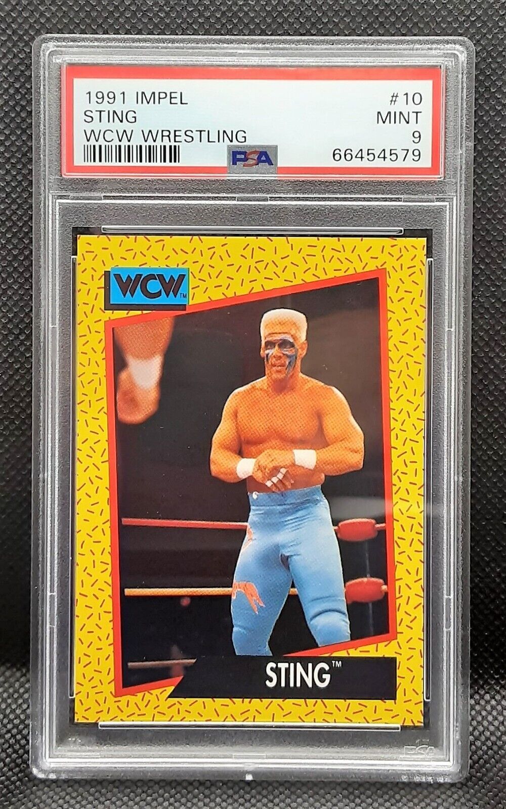 1991 IMPEL WCW Wrestling Sting card. 