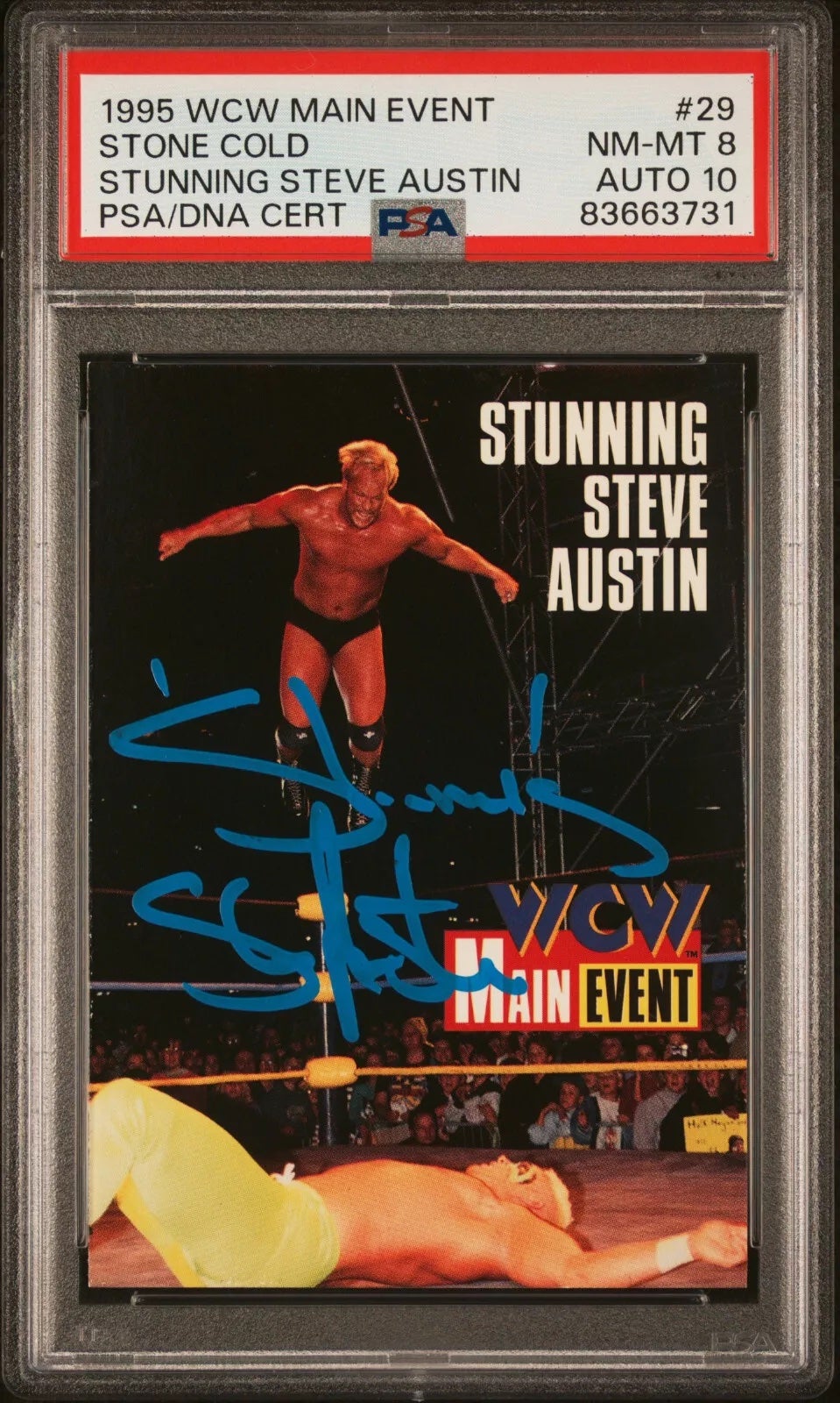 1995 WCW Main Event Stone Cold Stunning Steve Austin card. 