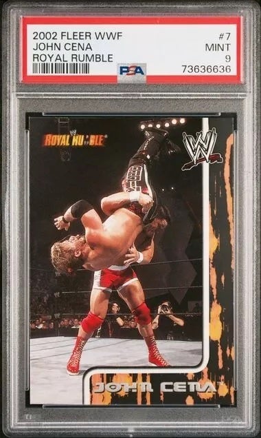 2002 Fleer WWF Royal Rumble John Cena card. 