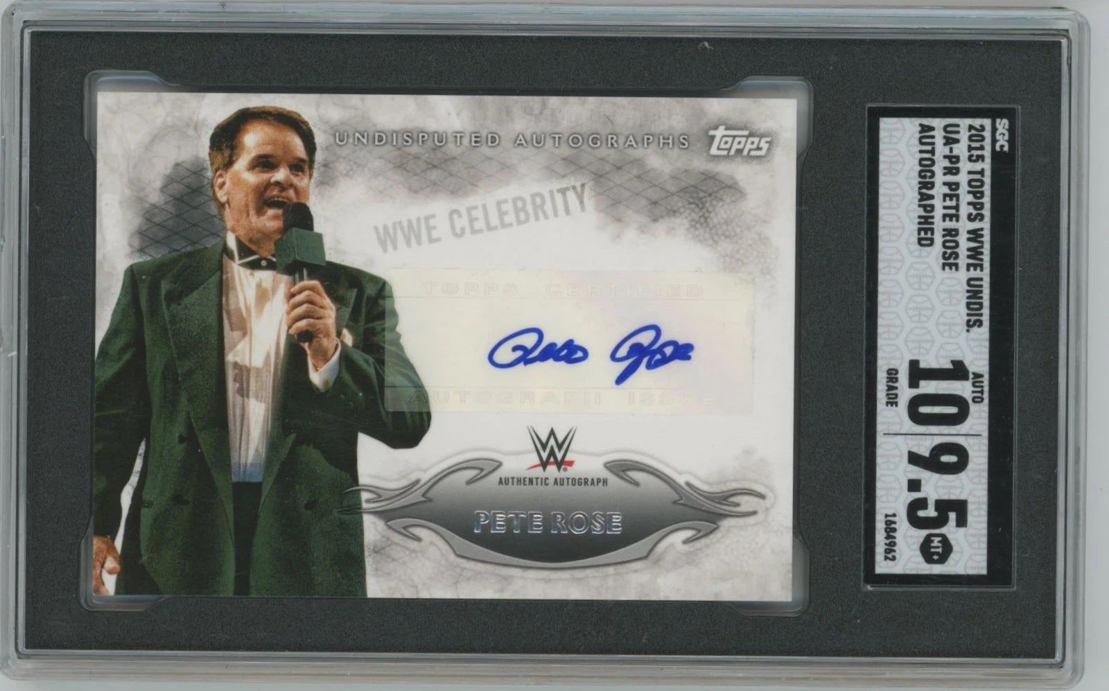 2015 Topps WWE Undisputed Celebrity Pete Rose card. 