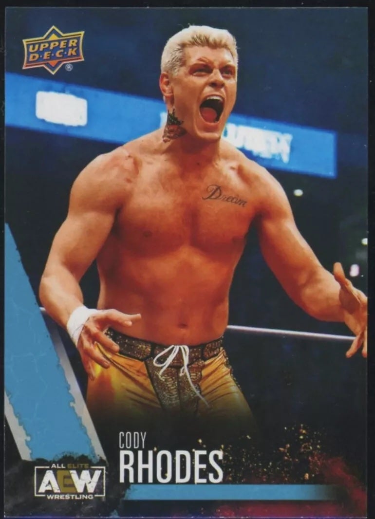 2021 Upper Deck AEW #1 Cody Rhodes card. 