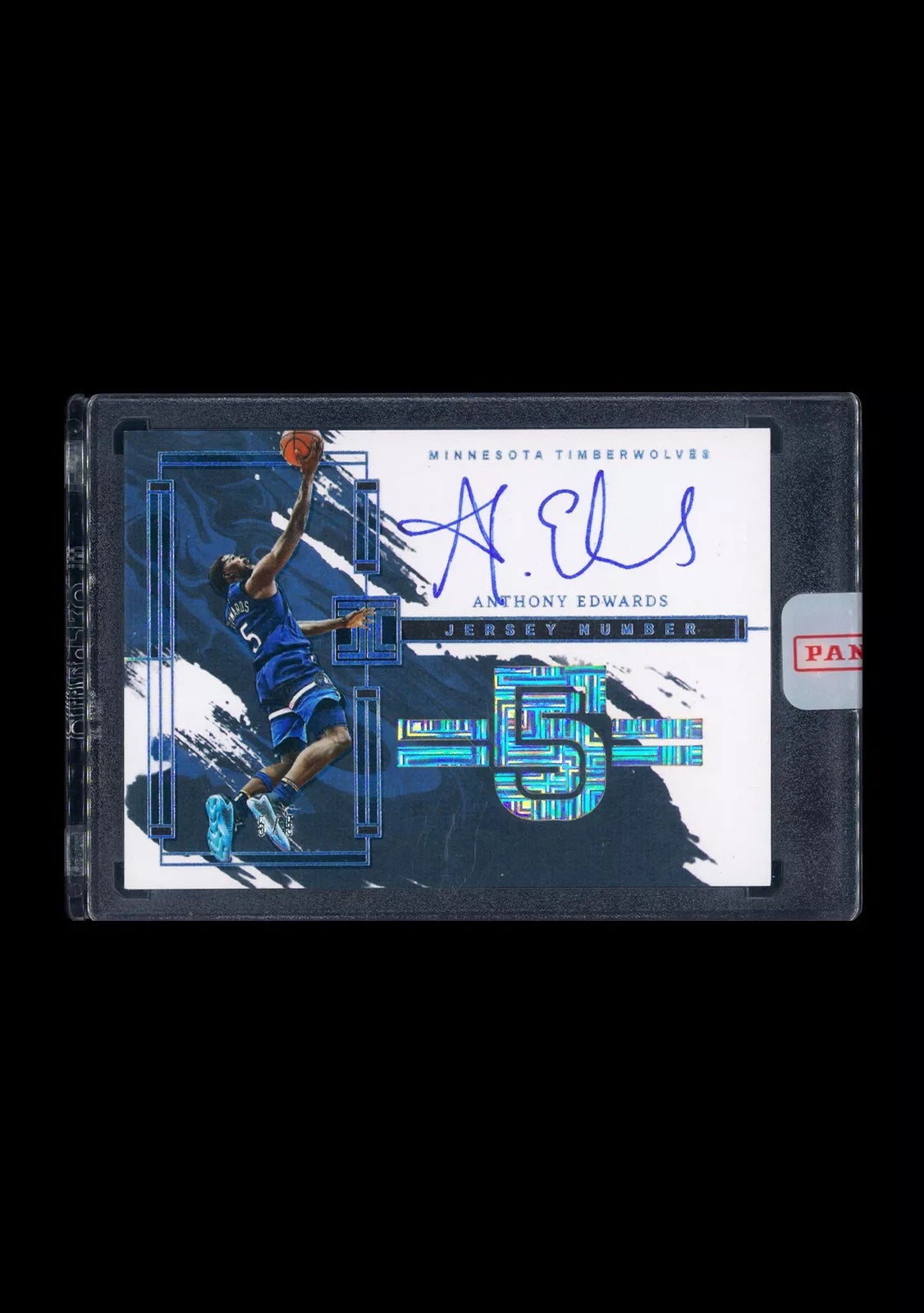 A 2023-24 Anthony Edwards Impeccable Jersey Number Auto. 