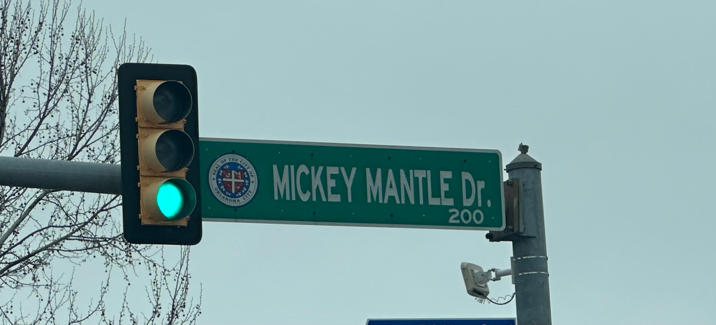 MIckey Mantle Drive in Oklahoma. 