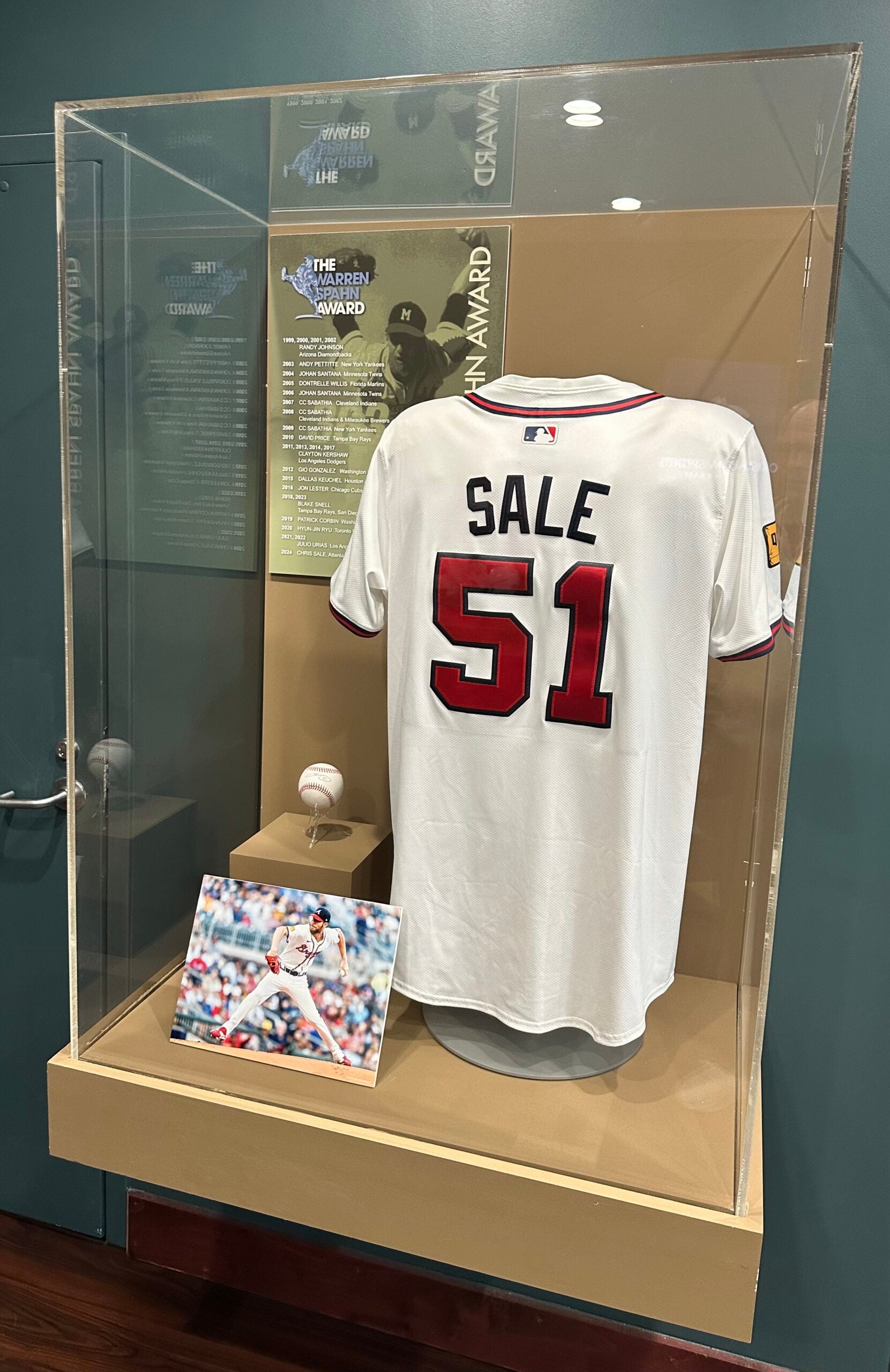 Chris Sale exhibit at the Oklahoma Sports Hall of Fame. 