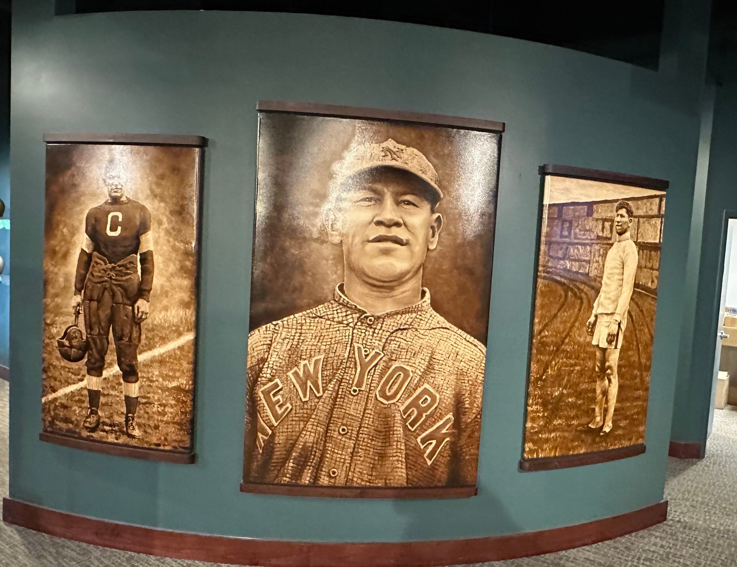 Jim Thorpe exhibit at the Oklahoma Sports Hall of Fame. 