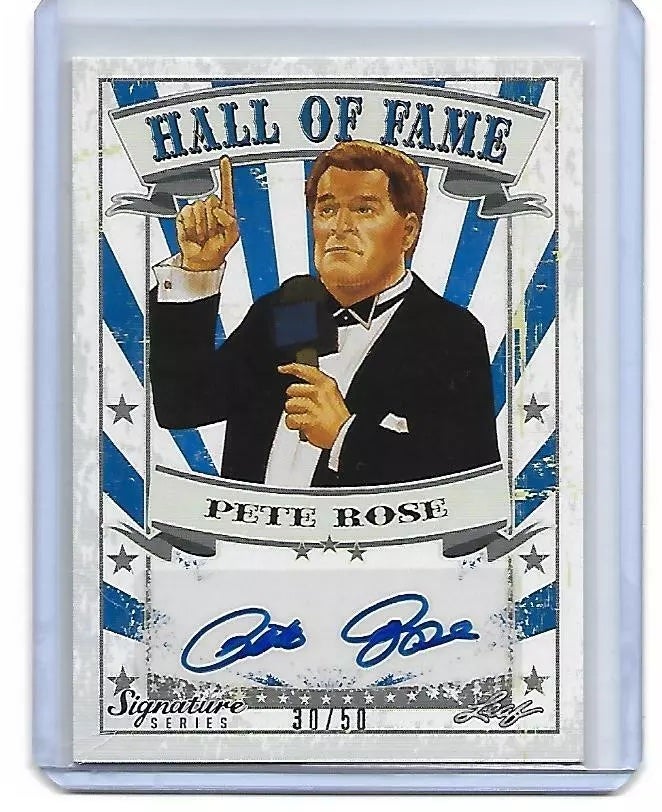 Leaf Signature Series Pete Rose Wrestling card. 