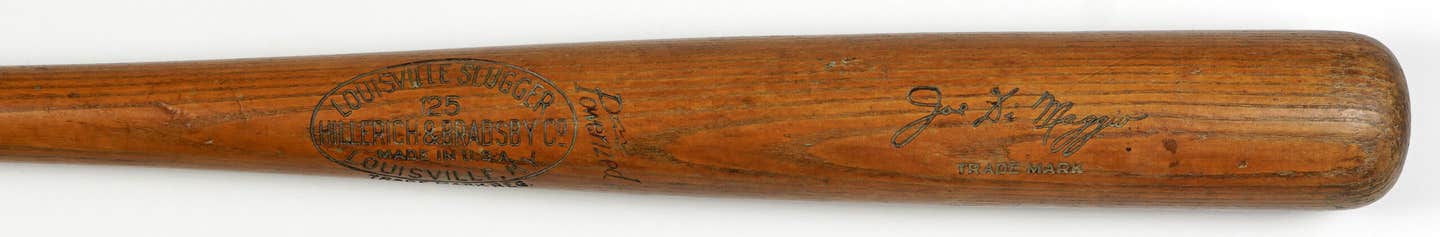 1941-42 Joe DiMaggio game-used bat.