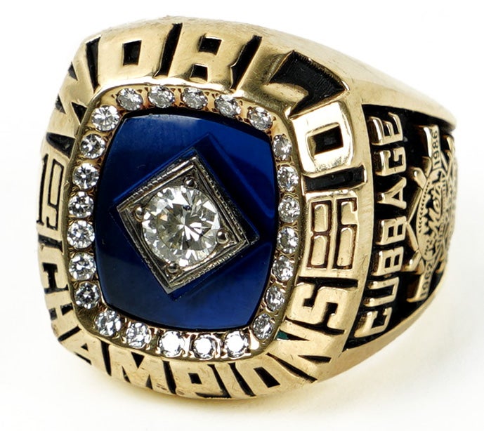 Mike Cubbage 1986 New York Mets World Series room. 
