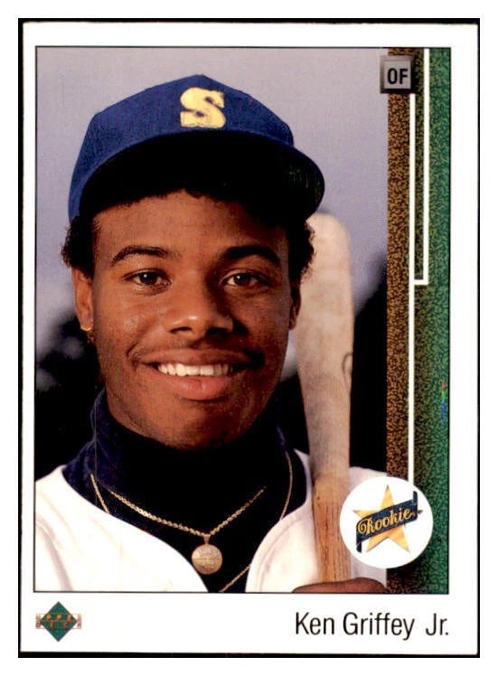 Unsigned 1989 Upper Deck Ken Griffey Jr. rookie card. 