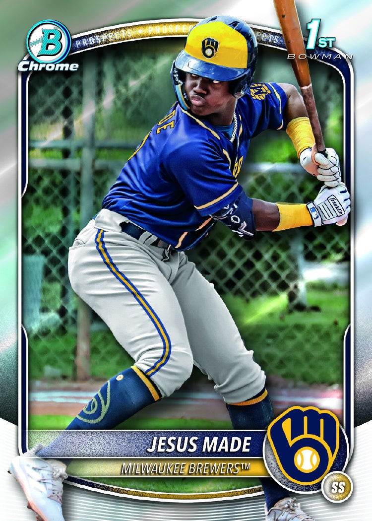 2025 Bowman Baseball Jesus Made card. 