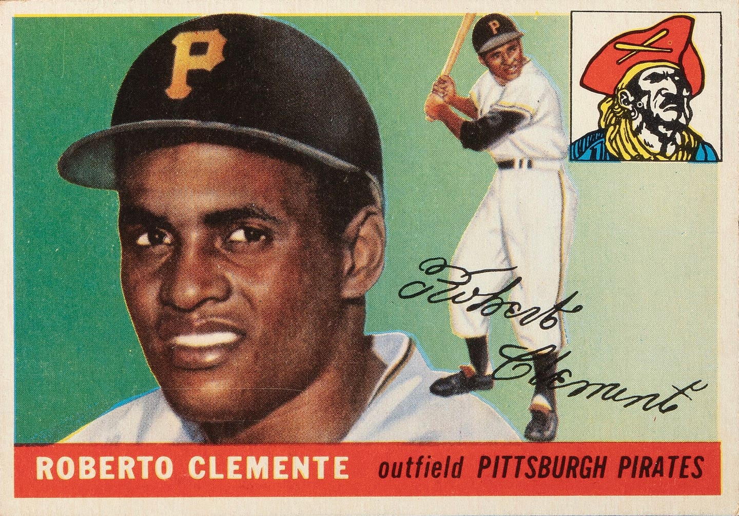 1955 Topps Roberto Clemente rookie card.