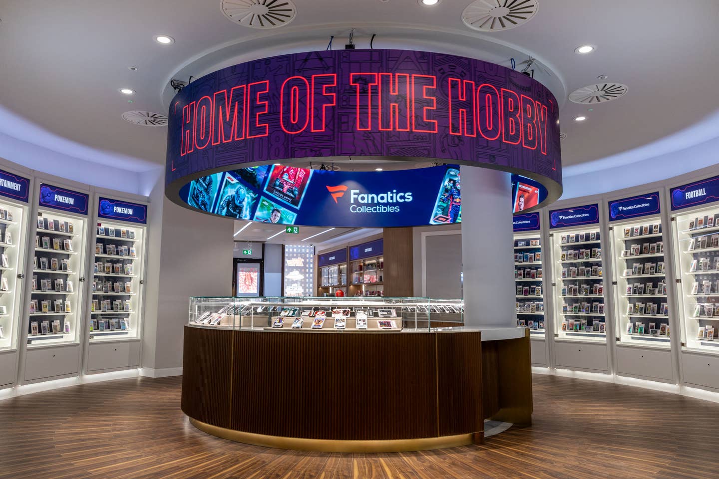 The Fanatics Collectibles store in London.