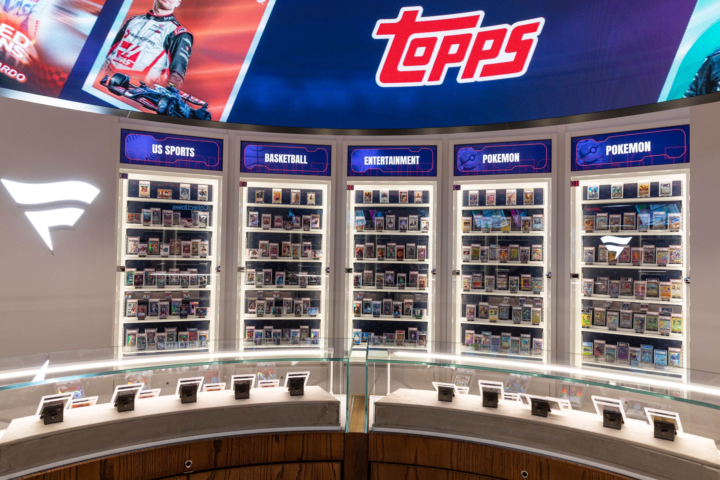 The Fanatics Collectibles store in London sells nearly every type of Topps product. 