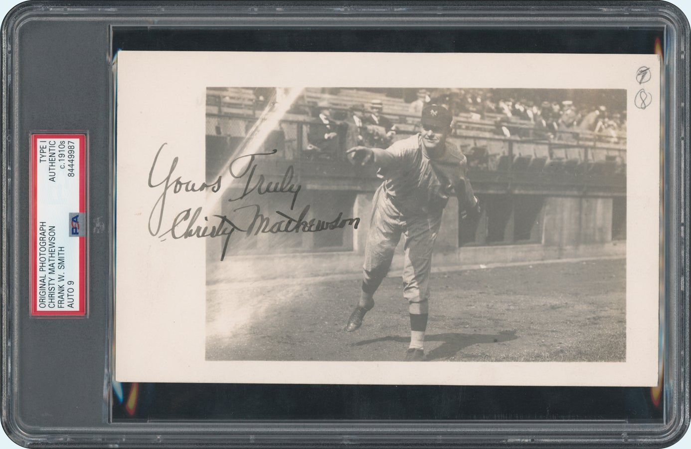 1911 Christy Mathewson Original Photo. 